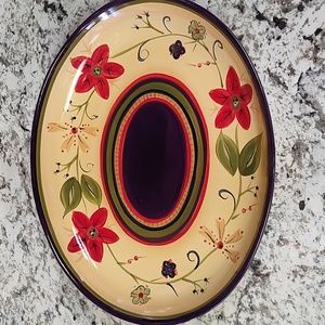 HD Designs Large Floral Serving Dish